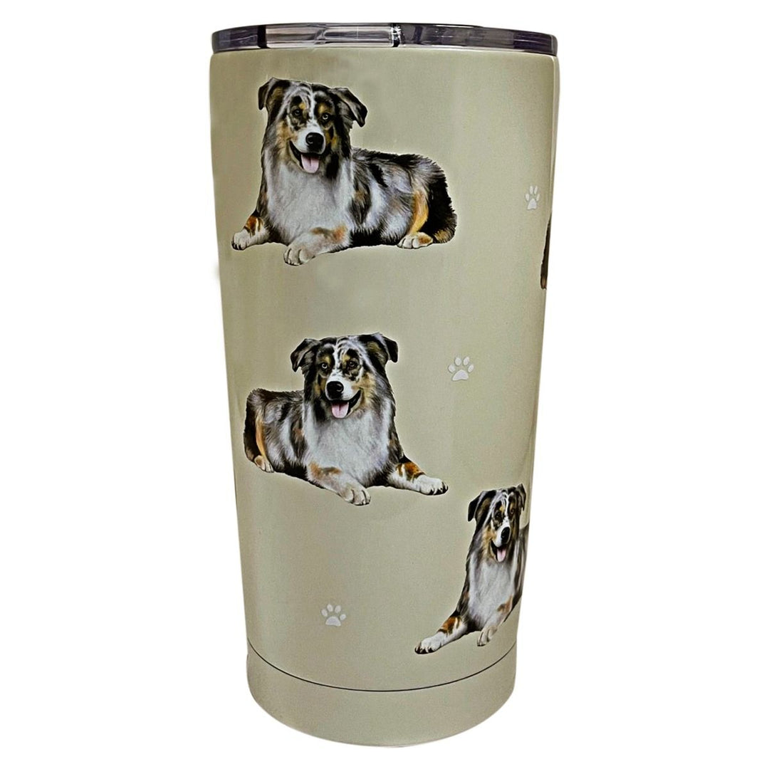 Australian Shepherd SERENGETI Ultimate 3D Tumbler - Stainless Steel - Premium Tumblers from E&S Pets - Just $27.95! Shop now at Pat's Monograms