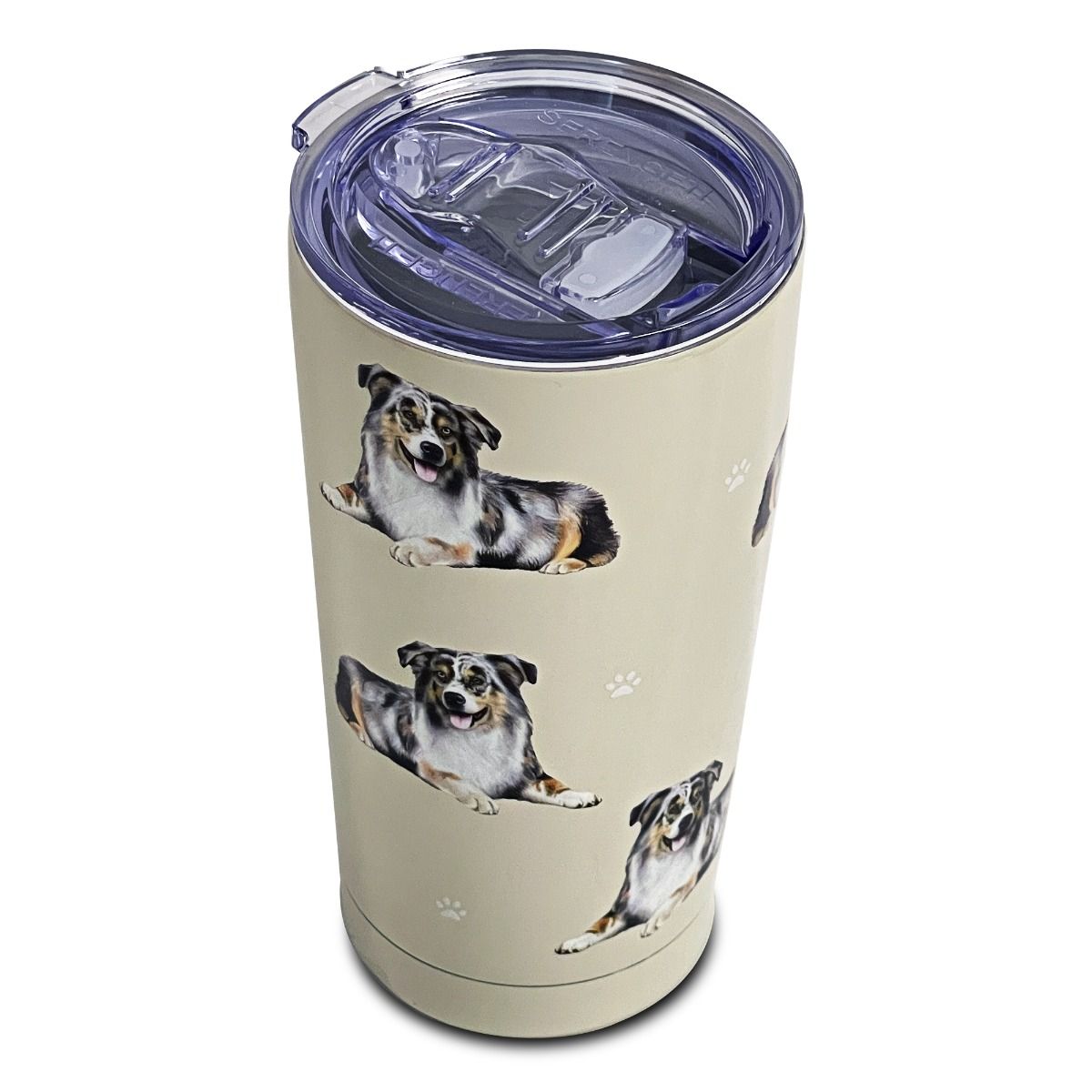 Australian Shepherd SERENGETI Ultimate 3D Tumbler - Stainless Steel - Premium Tumblers from E&S Pets - Just $27.95! Shop now at Pat's Monograms