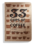 33 Cups Of Coffee Journal — 33 Books Co. gift item