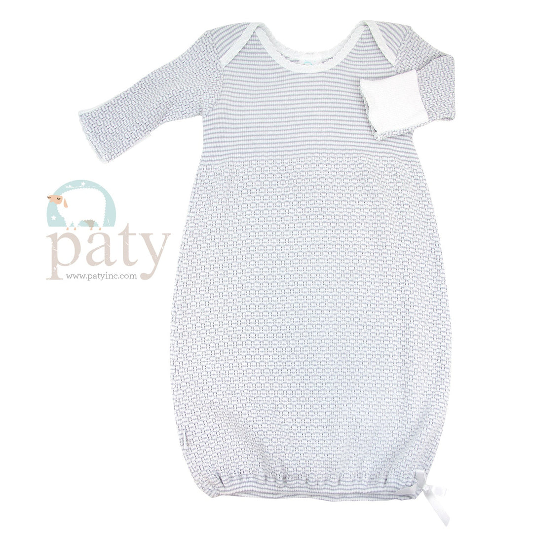 Paty Gown - Grey - Premium Infant Wear from Paty INC. - Just $48.95! Shop now at Pat's Monograms