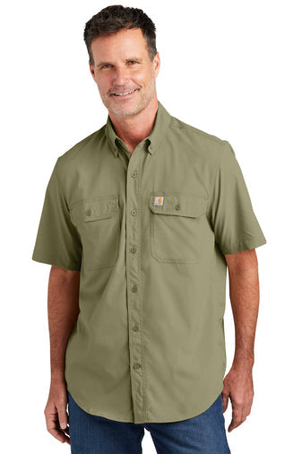 Carhartt Force ® Solid Short Sleeve Shirt - CT105292 - Premium Workwear from Carhartt - Just $68.95! Shop now at Pat's Monograms