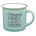 Amazing Grace Green Camp-style Coffee Mug — Christian Art Gifts gift item