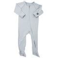 Footie with Bum Flap - Glacial Grey — Sweet Bamboo baby and Toddler Outfits