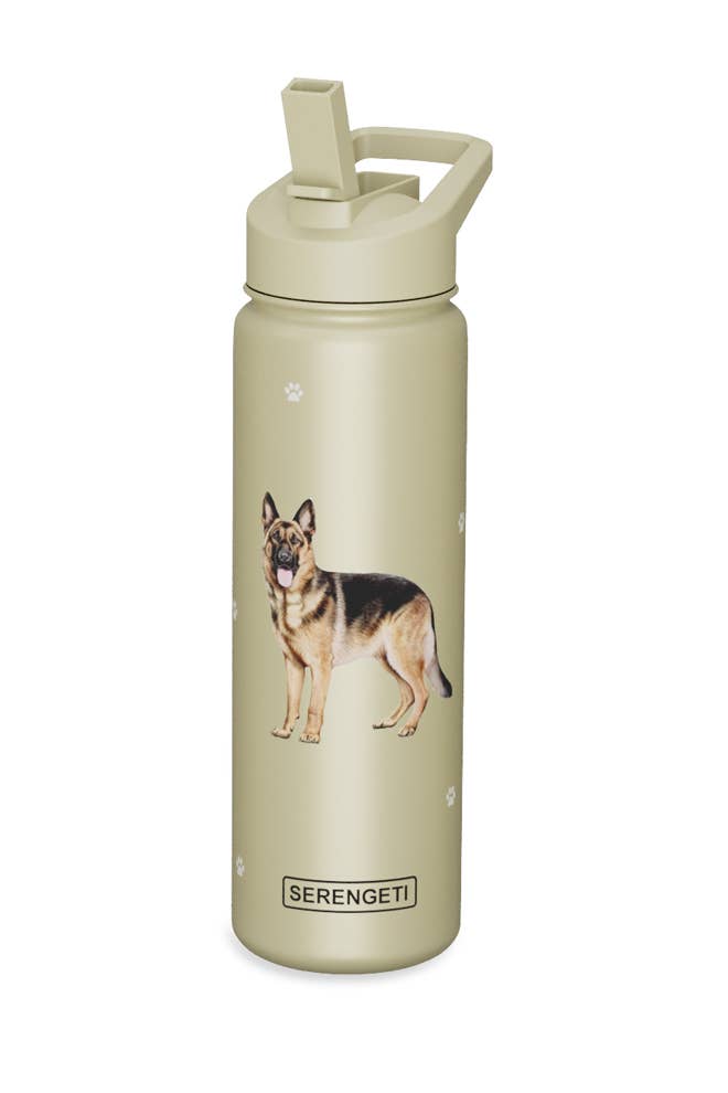 GERMAN SHEPHERD Stainless Steel Water Bottle 24 Oz SERENGETI — E&S Pets