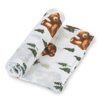 Brave Little Bear Swaddle Blanket — LollyBanks Baby Gift Sets