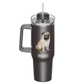 Pug 40 oz Tumbler with Handle — E&S Pets