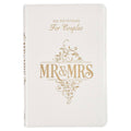 Mr. & Mrs. 366 Devotions for Couples White Faux Leather Devo — Christian Art Gifts Books and Devotionals