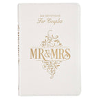 Mr. & Mrs. 366 Devotions for Couples White Faux Leather Devo — Christian Art Gifts Books and Devotionals