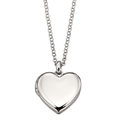 Olivia - Plain Medium Heart Locket and Chain — Little Star Jewelery