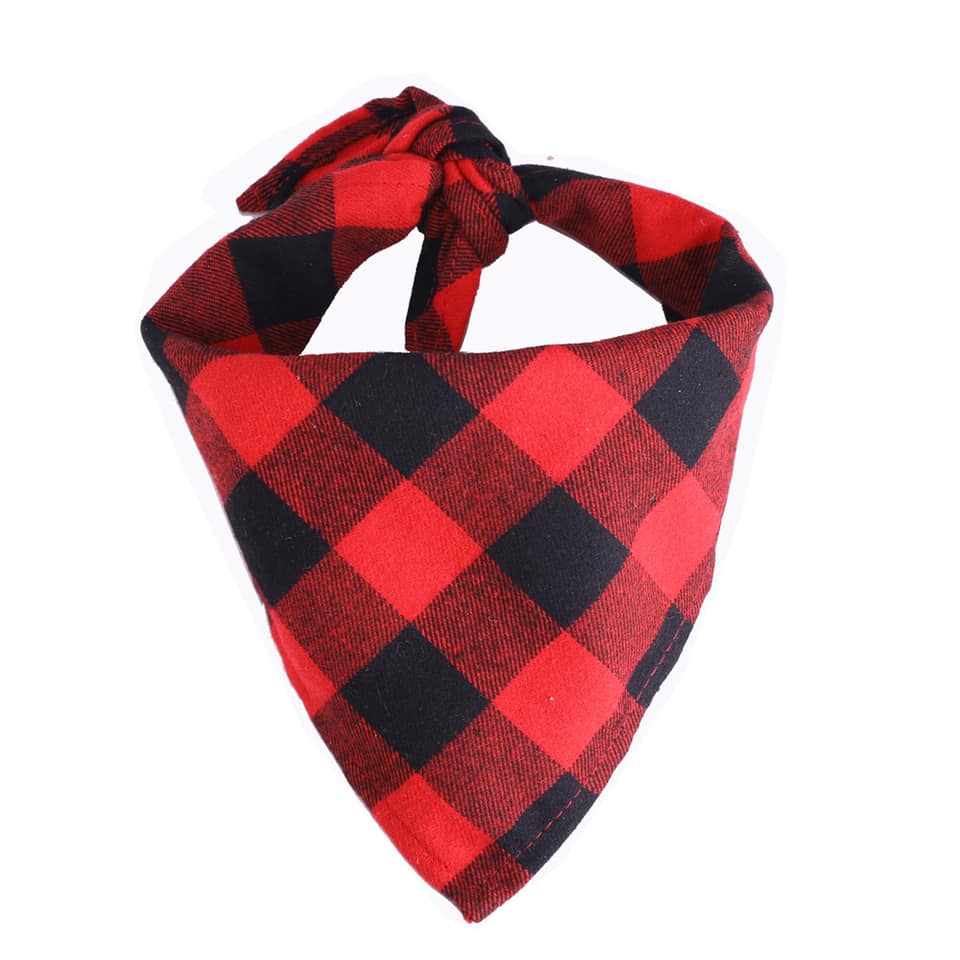 Buffalo Plaid Dog Bandana - Premium Dog Bandana from Pat's Monograms - Just $12.00! Shop now at Pat's Monograms