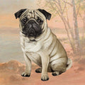 Pug Square Coaster — E&S Pets
