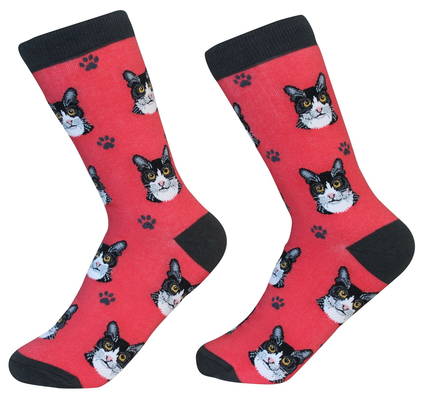 Black and White Cat Socks - Premium Socks from Sock Daddy - Just $10.95! Shop now at Pat's Monograms