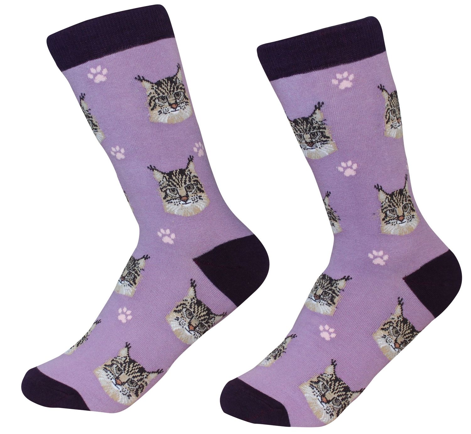 Maine Coon Cat Socks - Premium Socks from Sock Daddy - Just $10.95! Shop now at Pat's Monograms