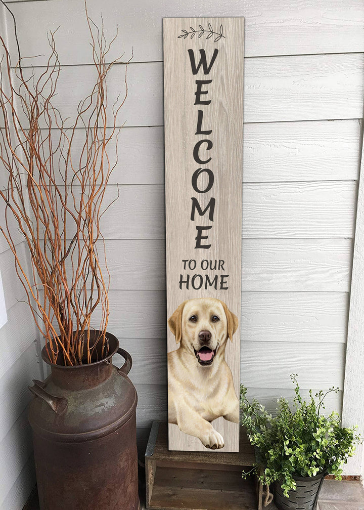 Lab, yellow Welcome sign - Premium  from E&S Pets - Just $39.99! Shop now at Pat's Monograms