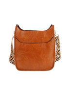 Front Pocket Stylized Strap Shoulder Bag — Handbag Factory Corp