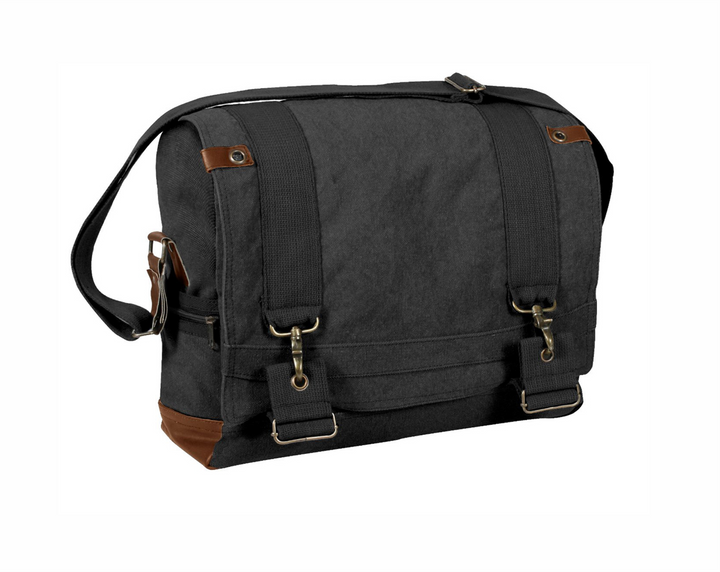 Vintage Canvas B-15 Pilot Messenger Bag - Premium Bags and Totes from Rothco - Just $59.95! Shop now at Pat's Monograms