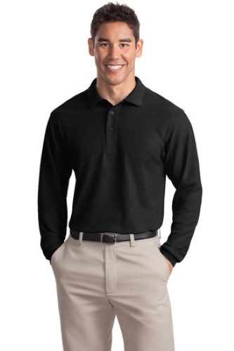 Veritas - K500LS Port Authority Unisex Long Sleeve Silk Touch Polo - Premium School Uniform from Pat's Monograms - Just $27! Shop now at Pat's Monograms