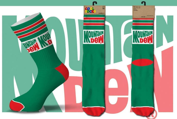 Mountain Dew Retro Socks - Premium Socks from Cool Socks - Just $11.95! Shop now at Pat's Monograms