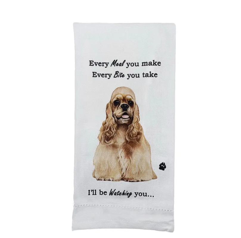 Cocker Spaniel Kitchen Towel - Premium Kitchen Towels from E&S Pets - Just $10.95! Shop now at Pat's Monograms