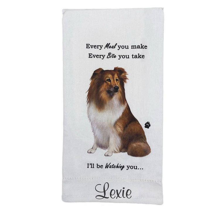 Sheltie Kitchen Towel - Premium Kitchen Towels from E&S Pets - Just $9.95! Shop now at Pat's Monograms