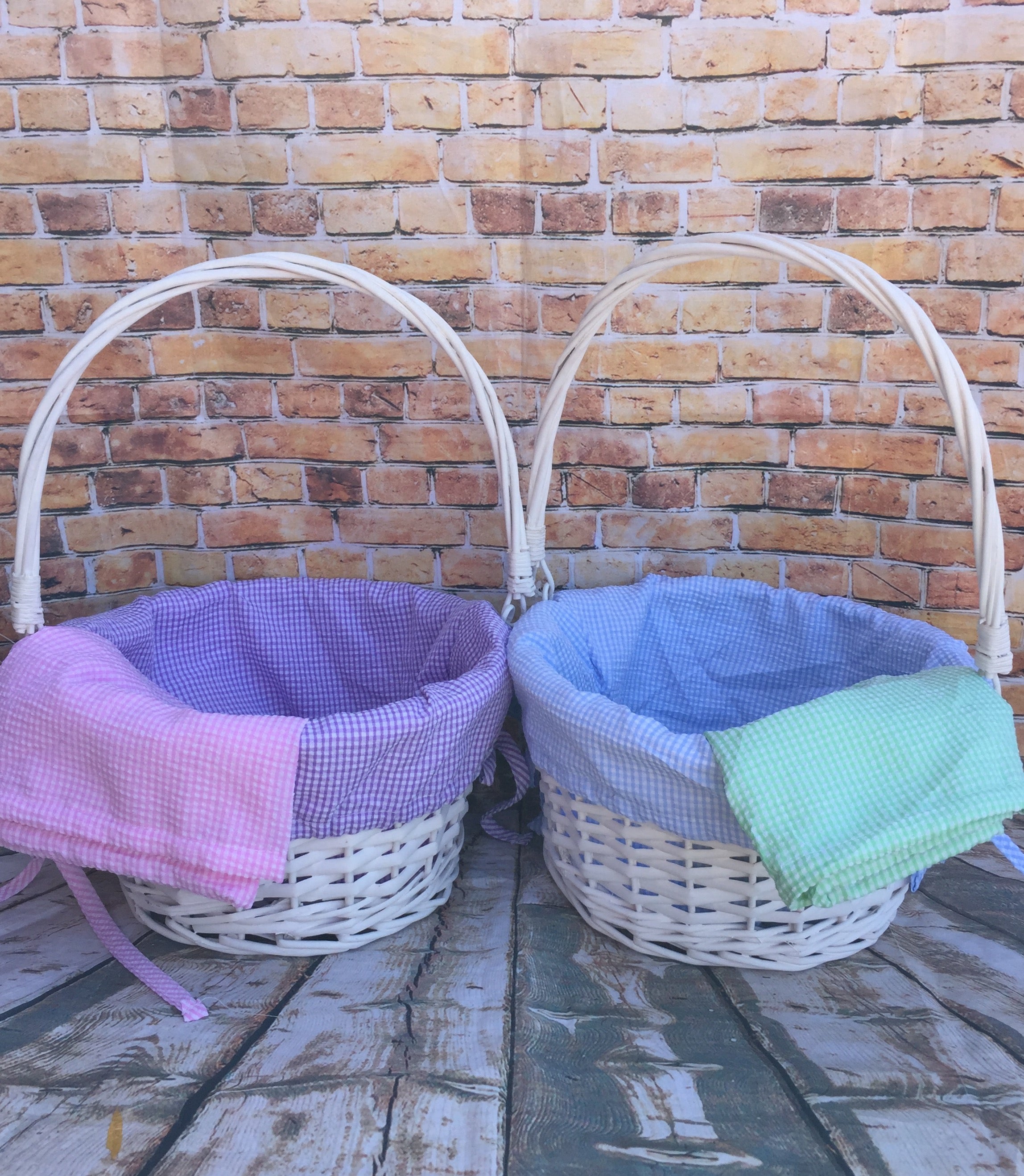 Easter Basket Liner Only with Monogram - Premium  from Burton and Burton - Just $19.95! Shop now at Pat's Monograms