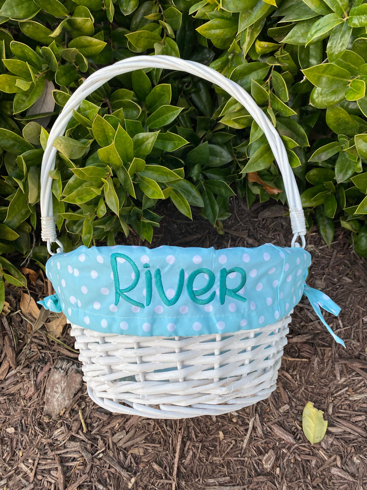 Easter Baskets with Monogrammed Liner - Premium Seasonal from Pat's Monograms - Just $39.95! Shop now at Pat's Monograms