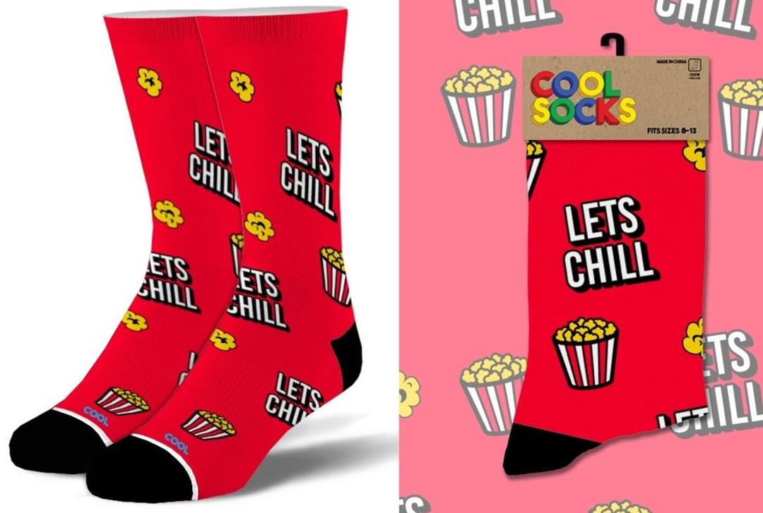 Let's Chill Socks - Premium Socks from Cool Socks - Just $9.95! Shop now at Pat's Monograms