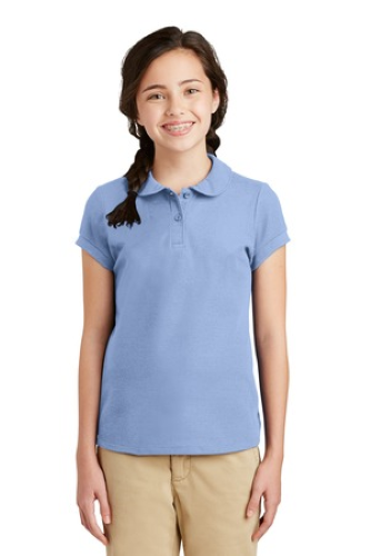 Veritas -YG503 Port Authority Girls Silk Touch - Peter Pan Collar - Premium School Uniform from Pat's Monograms - Just $20! Shop now at Pat's Monograms