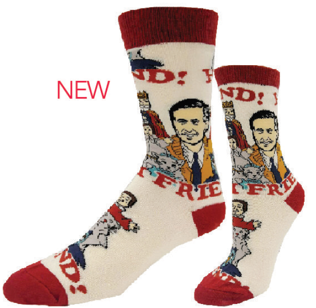 Hi Friend - Mr. Rogers Crew Socks - Premium Socks from Oooh Yeah Socks/Sock It Up/Oooh Geez Slippers - Just $9.95! Shop now at Pat's Monograms