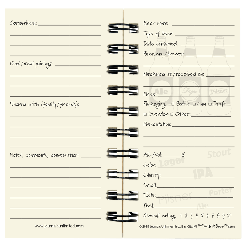 Mini- Beer Journal — Journals Unlimited Gifts