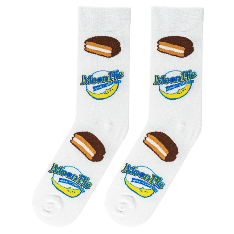 Moon Pie Crew Socks - Premium Socks from Crazy Socks - Just $8! Shop now at Pat's Monograms