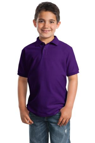 Veritas - Port Authority Unisex Youth Silk Touch Polo Y500 - Premium School Uniform from Pat's Monograms - Just $18.00! Shop now at Pat's Monograms