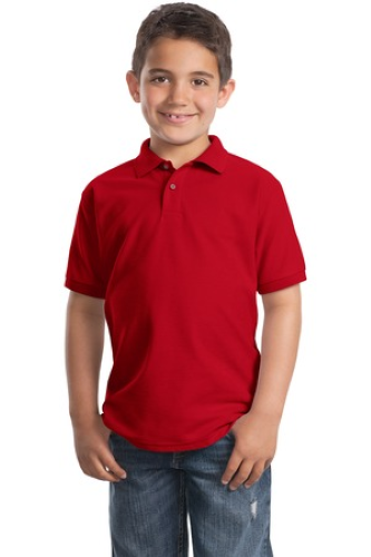 Veritas -Y500 Port Authority Unisex Youth Silk Touch Polo - Premium School Uniform from Pat's Monograms - Just $18! Shop now at Pat's Monograms