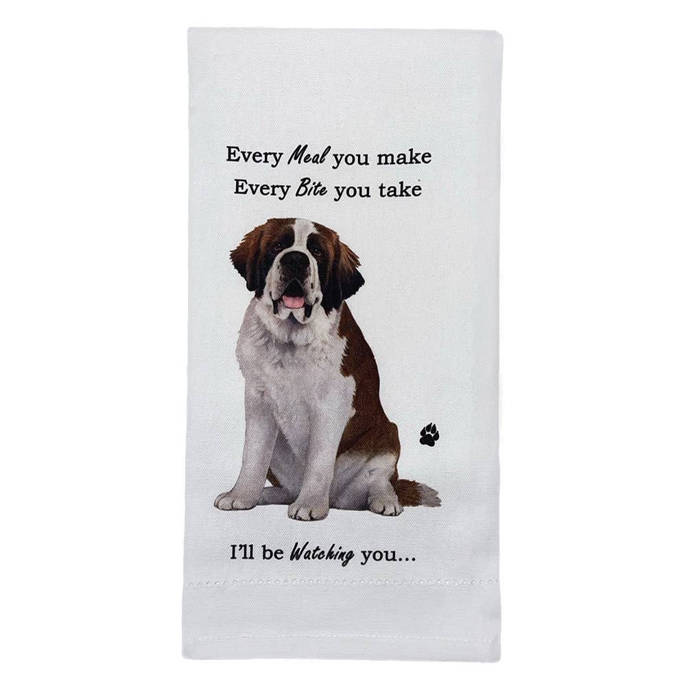 Saint Bernard Kitchen Towel - Premium Kitchen Towels from E&S Pets - Just $10.95! Shop now at Pat's Monograms