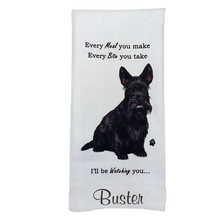 Scottie Dog Kitchen Towel - Premium Kitchen Towels from E&S Pets - Just $9.95! Shop now at Pat's Monograms