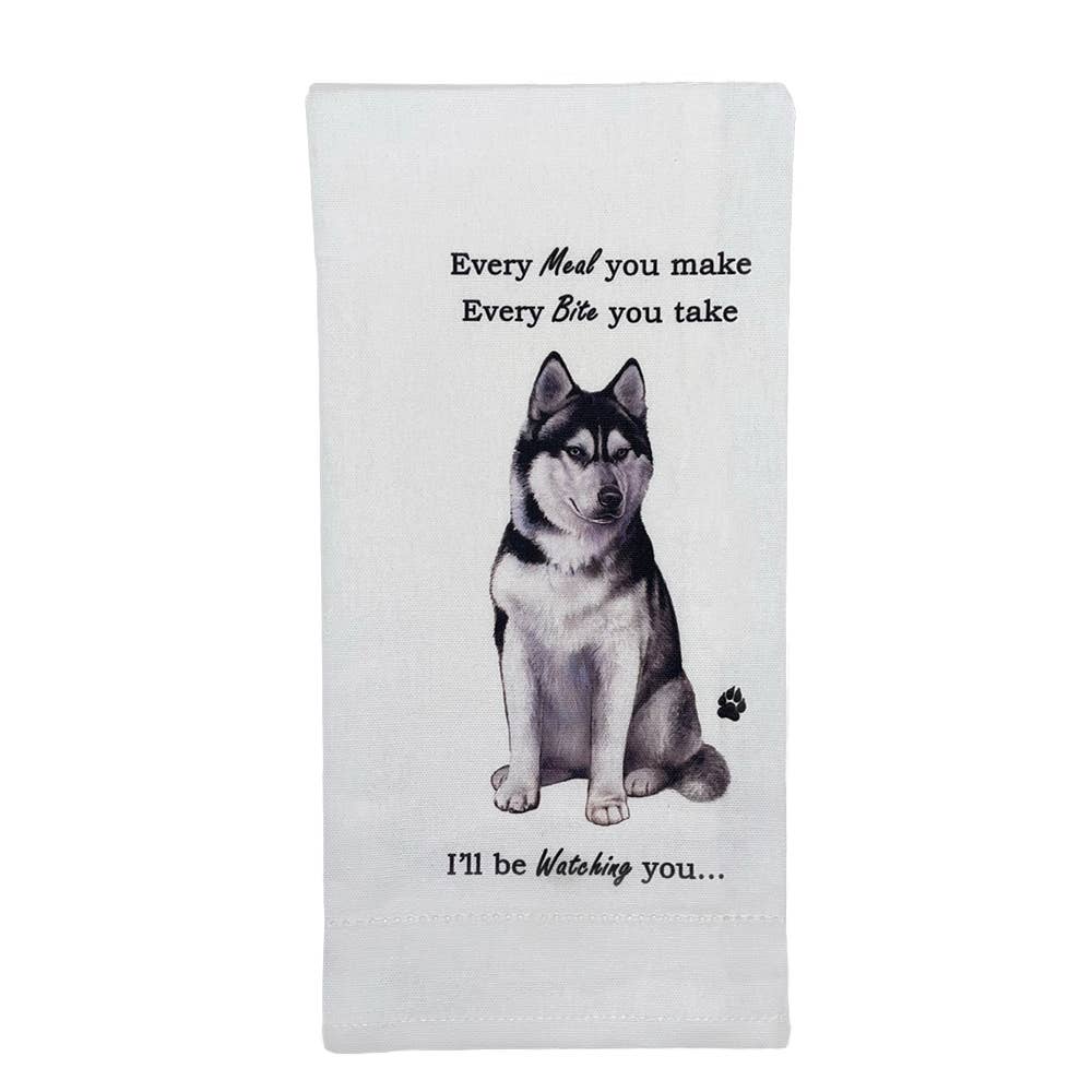 Siberian Husky Kitchen Towel - Premium Kitchen Towels from E&S Pets - Just $10.95! Shop now at Pat's Monograms