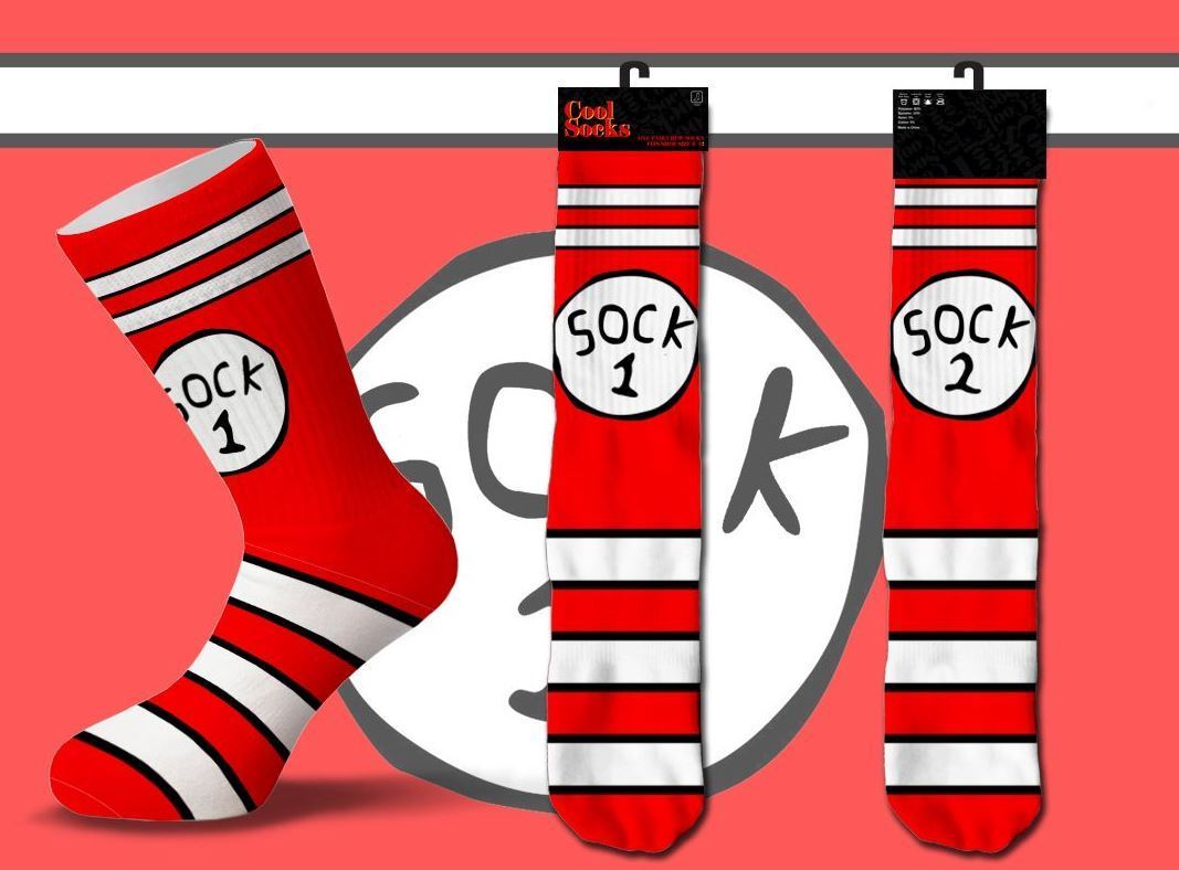 Sock 1 & 2 - Premium Socks from Cool Socks - Just $11.95! Shop now at Pat's Monograms