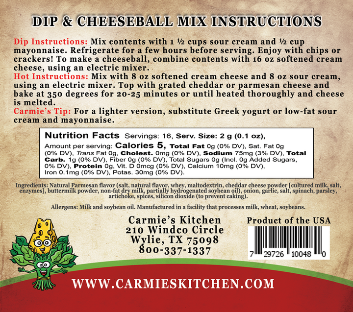 Spinach Parmesan Dip - Premium Dips & Spreads from Carmie's Kitchen - Just $5! Shop now at Pat's Monograms