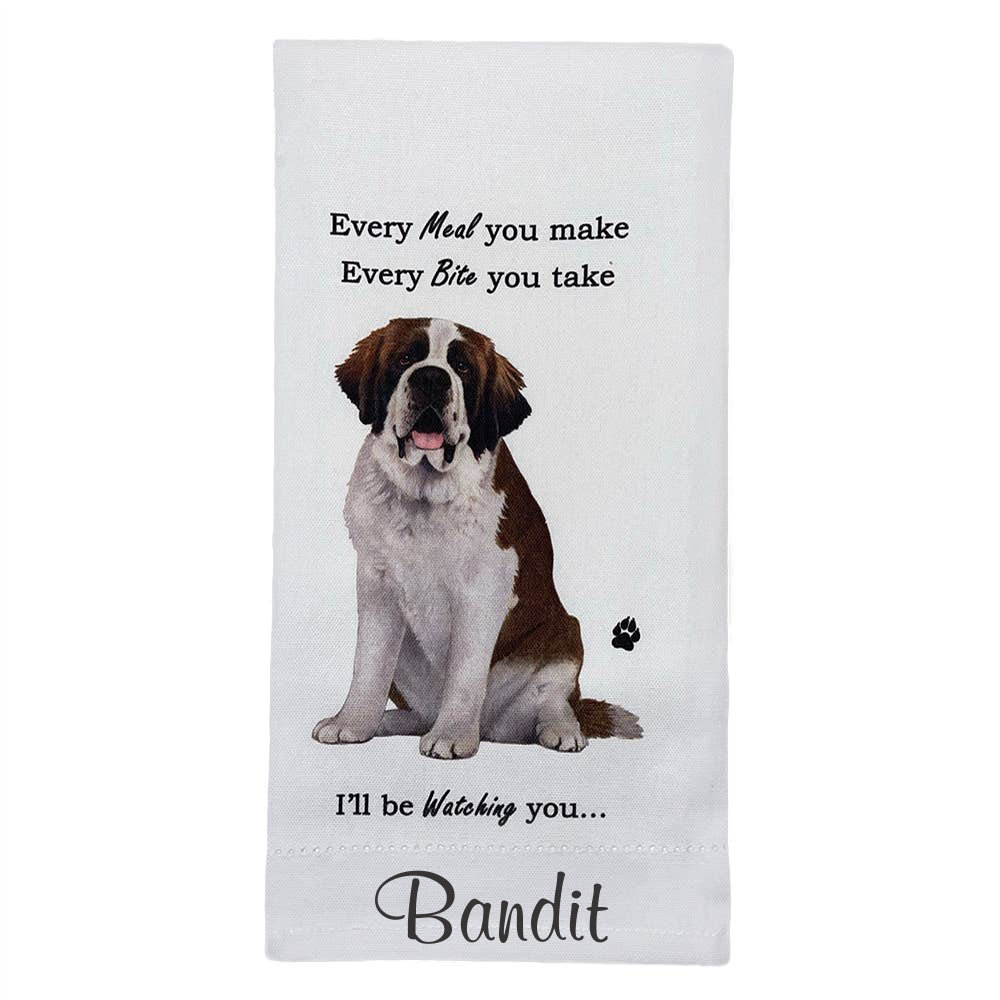 Saint Bernard Kitchen Towel - Premium Kitchen Towels from E&S Pets - Just $9.95! Shop now at Pat's Monograms