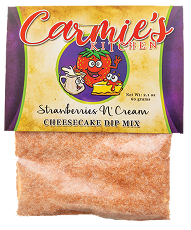 Strawberries n' Cream Cheesecake Dip - Premium Dips & Spreads from Carmie's Kitchen - Just $5! Shop now at Pat's Monograms
