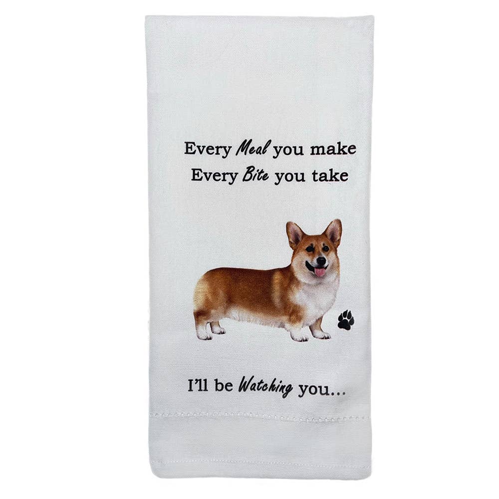 Welsh Corgi Kitchen Towel - Premium Kitchen Towels from E&S Pets - Just $10.95! Shop now at Pat's Monograms