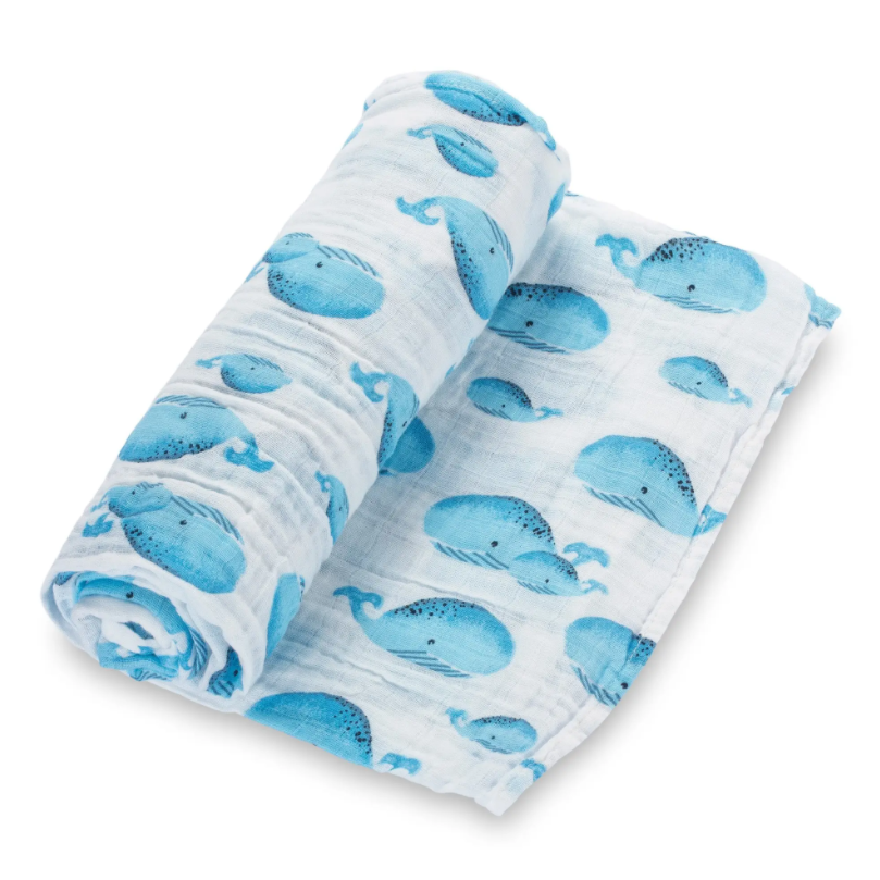 Fun Whale Swaddle - Premium Baby Gift Sets from LollyBanks - Just $19.95! Shop now at Pat's Monograms