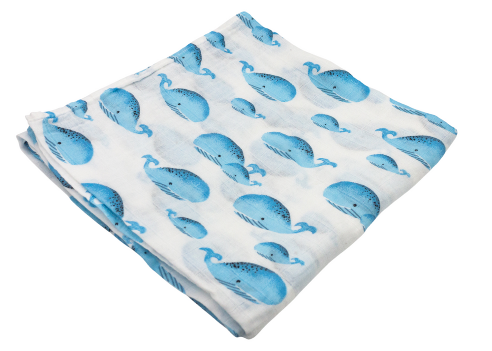 Fun Whale Swaddle - Premium Baby Gift Sets from LollyBanks - Just $19.95! Shop now at Pat's Monograms