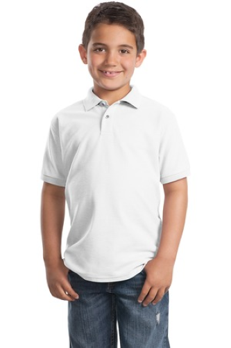 Veritas -Y500 Port Authority Unisex Youth Silk Touch Polo - Premium School Uniform from Pat's Monograms - Just $18! Shop now at Pat's Monograms