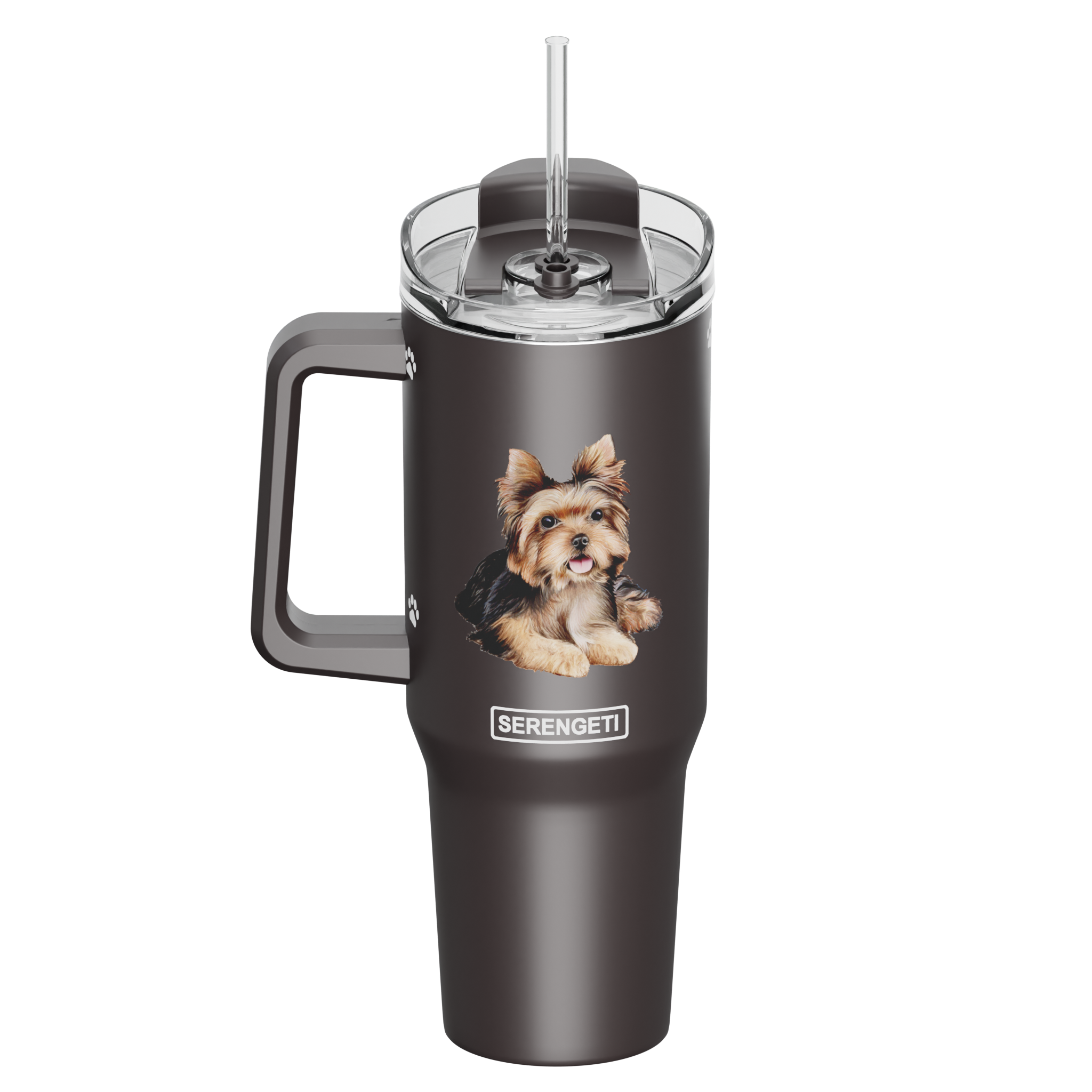 Yorkie 40 oz Tumbler with Handle - Premium Tumblers from E&S Pets - Just $36.95! Shop now at Pat's Monograms