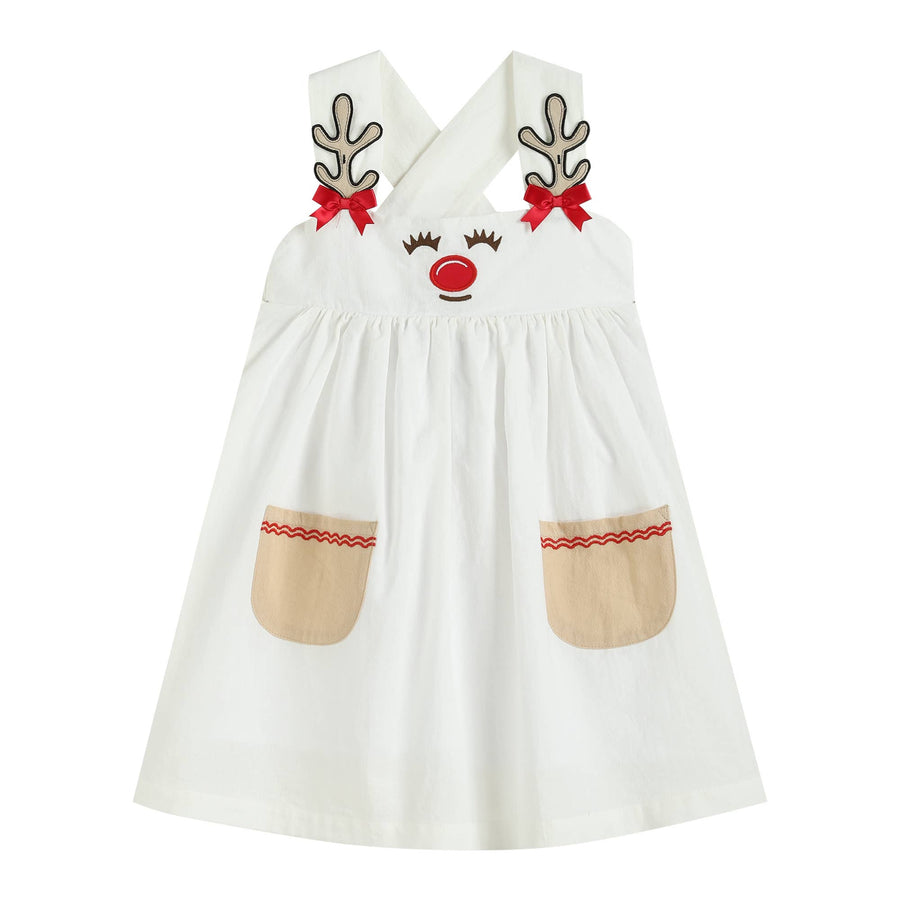 Reindeer Christmas Jumper Dress - Premium Baby & Toddler Dresses from Lil Cactus - Just $32.95! Shop now at Pat's Monograms