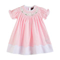 Light Pink Easter Bunny Smocked Bishop Dress — Lil Cactus Baby & Toddler Dresses