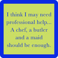 Professional Help — Drinks on Me coasters