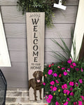 Lab, chocolate Welcome sign — E&S Pets