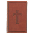 Brown Faux Leather Giant Print King James Bible — Christian Art Gifts Books and Devotionals